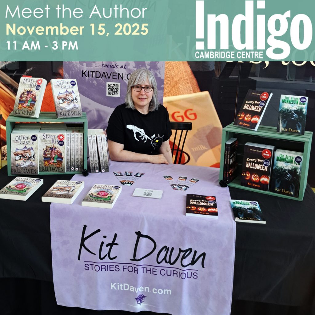Kit Daven appearance at Indigo Cambridge Centre on November 15, 11am to 3pm.